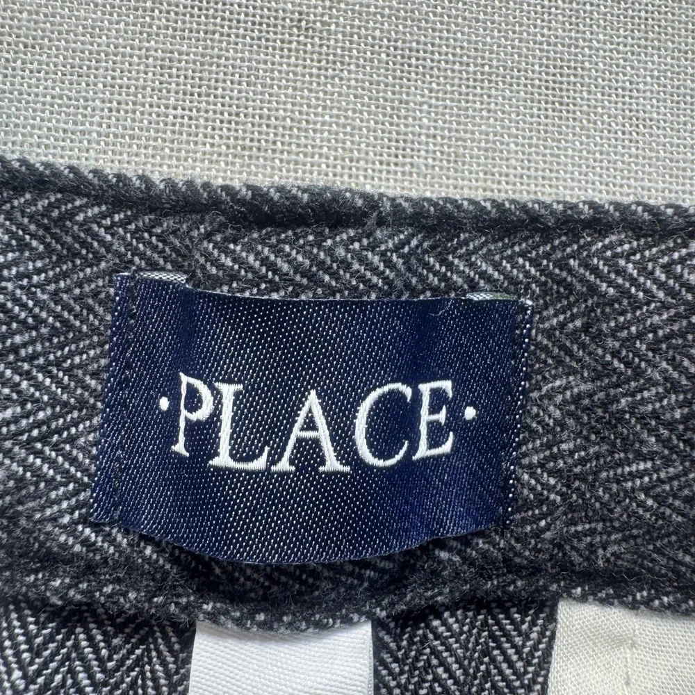 The Children's Place Dress Pants Boys Size 10 Black‎ Herringbone NWT